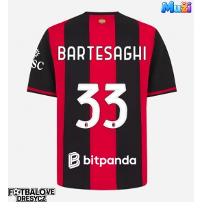 AC Milan Davide Bartesaghi #33 Domácí Dres 2026-27 Krátký Rukáv